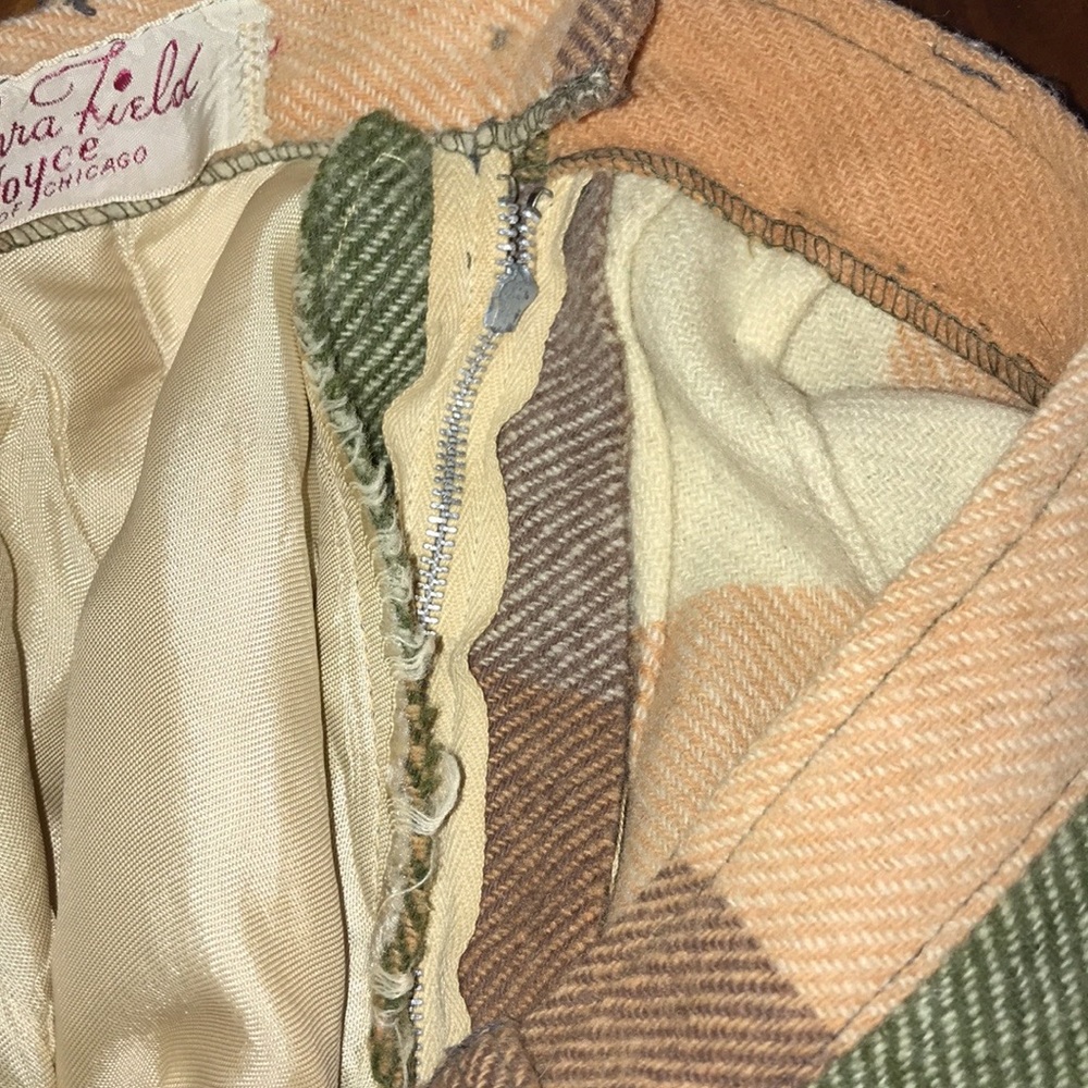 Vintage Barbara Field Plaid Wool Skirt~50s/60s~Mc… - image 7